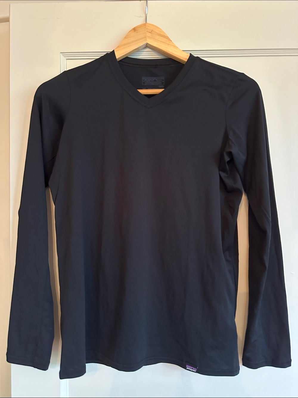 Patagonia Long-Sleeve V-Neck Shirt - Black